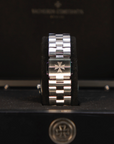 Vacheron Constantin Overseas quartz 33 mm Black Dial with Diamonds Stainless Steel Bracelet 1205V/100A-B591 - WATCHXNYC