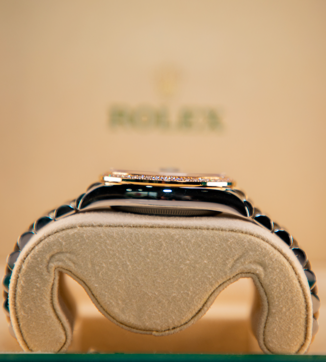 Rolex Datejust 36 36 mm Olive Green Set With Diamonds Dial Oystersteel and 18k Yellow Gold Oyster Bracelet 126283rbr-0012 - WATCHXNYC