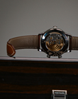Patek Philippe Complications Calatrava Blue Varnished Dial White Gold Case Calf Leather Brown Strap 42mm 5524G-001 - WATCHXNYC