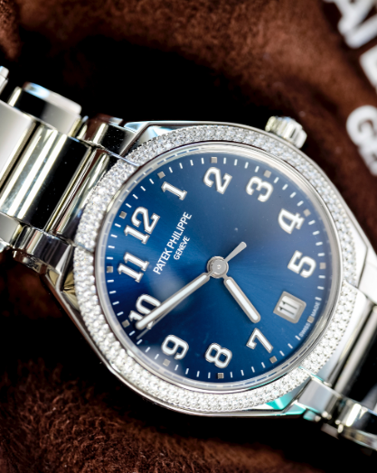 Patek Philippe Twenty~4 36 mm Blue Dial with Diamonds Stainless Steel Bracelet 7300/1200A-001 - WATCHXNYC