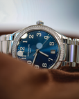 Patek Philippe Twenty~4 36 mm Blue Dial with Diamonds Stainless Steel Bracelet 7300/1200A-001 - WATCHXNYC