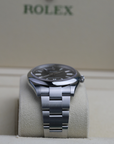 Rolex Oyster Perpetual  41 mm Bright Black Dial Oyster steel  Bracelet 124300-0002 - WATCHXNYC