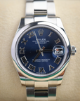 Rolex Datejust 31 mm Bright Blue Dial Oystersteel Oyster Bracelet 278240-0017 - WATCHXNYC