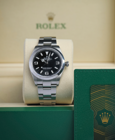 Rolex Explorer 36mm Black Dial Stainless Steel 124270 - WATCHXNYC