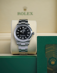 Rolex Explorer 36mm Black Dial Stainless Steel 124270 - WATCHXNYC