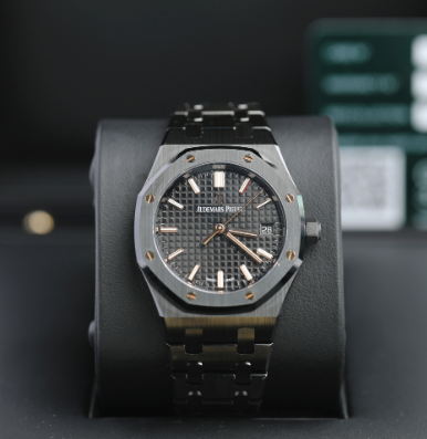 Audemars Piguet Royal Oak 34mm Black Dial Black Ceramic 77350CE.OO.1266CE.01.A - WATCHXNYC