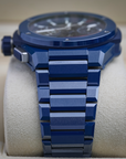 HUBLOT Big Bang Integrated Blue Ceramic 42 mm Transparent Dial Polished Blue Ceramic Bracelet 451.EX.5123.EX - WATCHXNYC