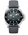 Panerai Submersible Quaranta Quattro Esteel 44mm Grey Rubber Box & Papers UNK PAM01288 - WATCHXNYC