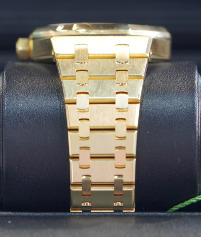 Audemars Piguet Royal Oak 37mm Blue Dial Yellow Gold Bracelet 15450BA.OO.1256BA.02 - WATCHXNYC
