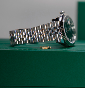 Rolex Datejust 41mm Black Diamond Dial Stainless Steel 126334 - WATCHXNYC