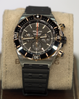 Breitling Super Chronomat B01 44 mm Black Dial Stainless Steel & 18K Red Gold Black Rubber Strap UB0136251B1S1 - WATCHXNYC