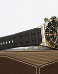 Breitling Super Chronomat B01 44 mm Black Dial Stainless Steel & 18K Red Gold Black Rubber Strap UB0136251B1S1 - WATCHXNYC