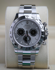 Rolex Cosmograph Daytona 40 mm Steel and bright black Dial 18 kt white gold Oyster bracelet 126509-0003 - WATCHXNYC