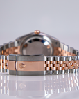 Rolex Datejust 36mm 2 Tone 18k Rose Gold & Stainless Steel Grey ‘Dark Rhodium’ Dial Fluted Bezel Jubilee Bracelet 126231 - WATCHXNYC