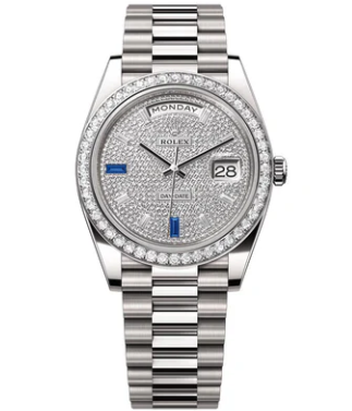 2021 Rolex DayDate Pave Diamond 228349RBr - WATCHXNYC