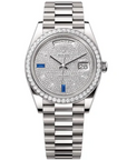 2021 Rolex DayDate Pave Diamond 228349RBr - WATCHXNYC