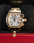 Cartier Roadster Chrono XL 18K Yellow Gold Automatic Factory Roman Dial W62021Y2 - WATCHXNYC