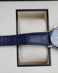 Patek Philippe Grand Complications 41 mm Blue Dial Platinum   Leather Strap 5370P-011 - WATCHXNYC