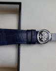 Patek Philippe Grand Complications 41 mm Blue Dial Platinum   Leather Strap 5370P-011 - WATCHXNYC