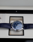 Patek Philippe Grand Complications 41 mm Blue Dial Platinum   Leather Strap 5370P-011 - WATCHXNYC