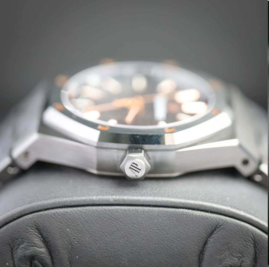 Audemars Piguet Bucci Royal Oak 34mm Rainbow Colored Sapphire Dial Black Ceramic 77350CE.OO.1266CE.02.A - WATCHXNYC