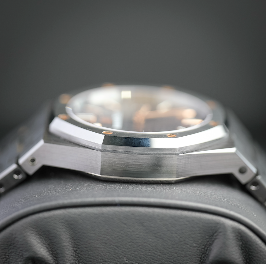 Audemars Piguet Bucci Royal Oak 34mm Rainbow Colored Sapphire Dial Black Ceramic 77350CE.OO.1266CE.02.A - WATCHXNYC