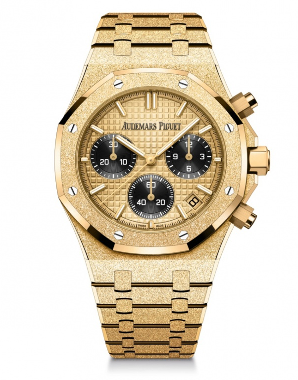 AUDEMARS PIGUET ROYAL OAK 41MM YELLOW DIAL FROSTED YELLOW GOLD 26240BA.GG.1324BA.01 - WATCHXNYC