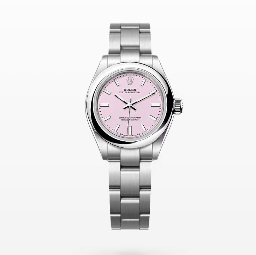 Rolex Oyster Perpetual 28 mm Candy Pink Dial Oystersteel Oyster Bracelet 276200-0004 - WATCHXNYC