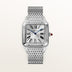 Cartier Santos-Dumont Silver Dial Platinum Bracelet 43.5 mm WGSA0124