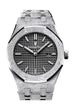 Audemars Piguet Royal Oak 33mm Black Dial Frosted White Gold Bracelet 67653BC.GG.1263BC.02