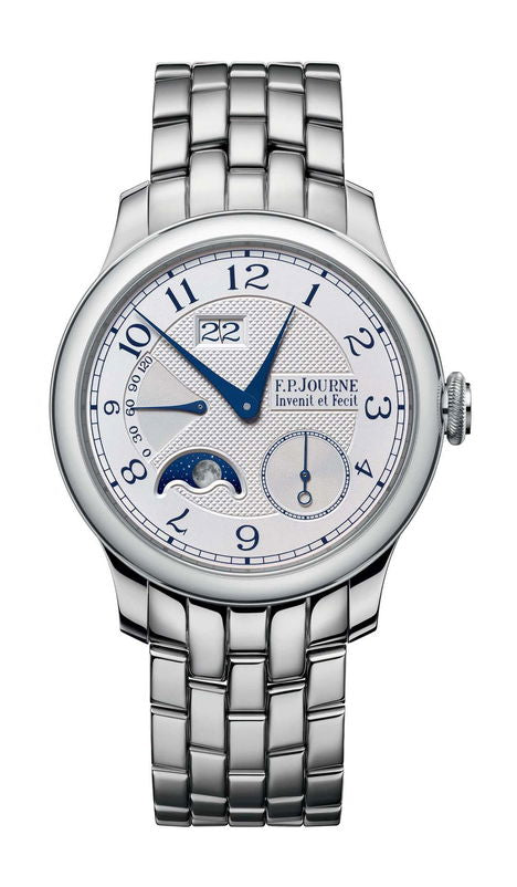 F.P.Journe Automatique Lune 40mm Silver Dial Platinum Bracelet - WATCHXNYC