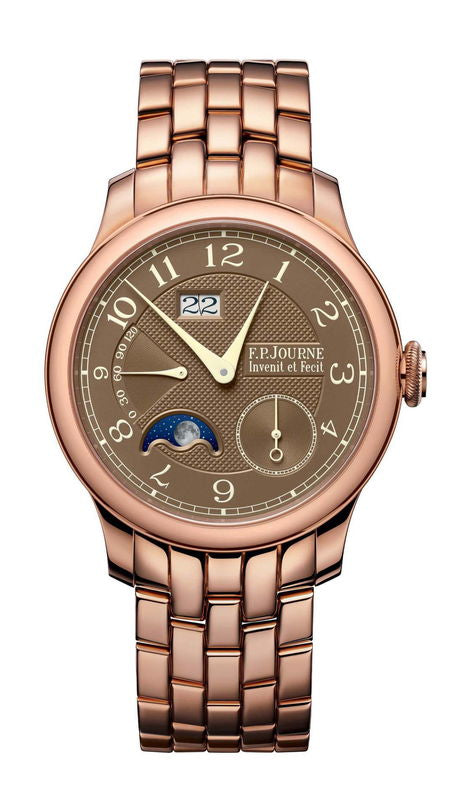 F.P.Journe Automatique Lune Havana 42mm Brown Dial 6N Gold Bracelet - WATCHXNYC