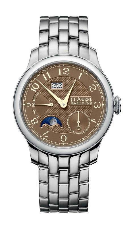 F.P.Journe Automatique Lune Havana 42mm Brown Dial Platinum Bracelet - WATCHXNYC