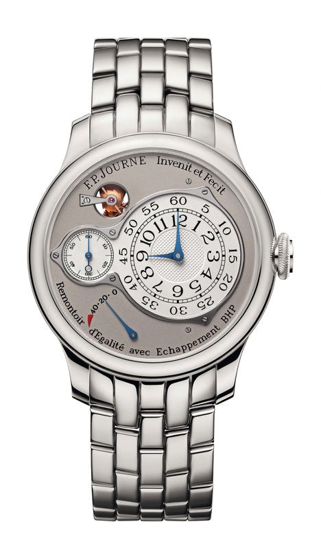 F.P.Journe Chronomètre Optimum 40mm White Dial Platinum Bracelet - WATCHXNYC
