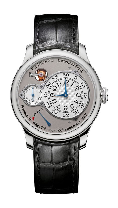 F.P.Journe Chronomètre Optimum 42mm White Dial Platinum Alligator Leather Strap - WATCHXNYC