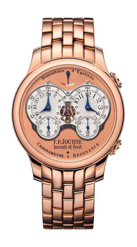 F.P.Journe Chronomètre à Resonance 40mm Silver Dial 6N Gold Bracelet - WATCHXNYC