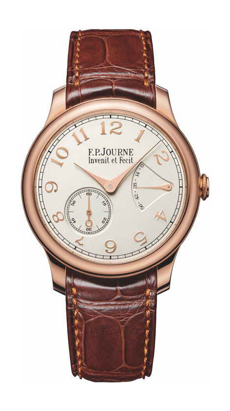 F.P.Journe Chronomètre Souverain 40mm White Dial 6N Gold Alligator Leather Strap - WATCHXNYC