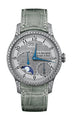 F.P.Journe Divine 36 MM Set with Diamonds 36mm Gray Dial Platinum Alligator Leather Strap