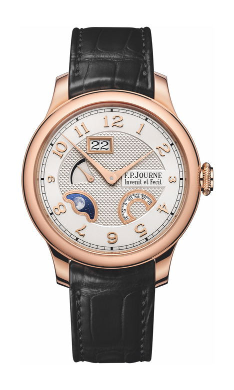 F.P.Journe Divine 40mm Silver Dial 6N Gold Alligator Leather Strap - WATCHXNYC