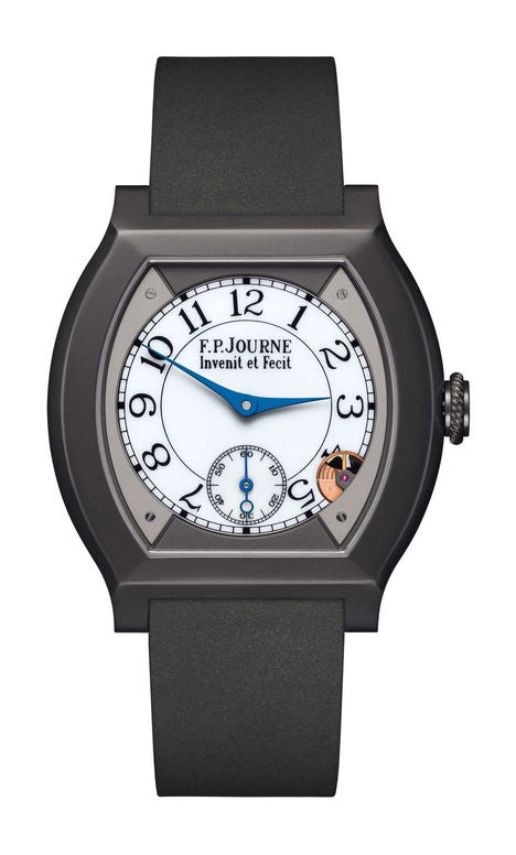 F.P.Journe élégante 40 Titalyt 35mm White Dial Titanium Rubber Strap - WATCHXNYC