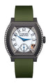 F.P.Journe élégante 40 Titalyt 2 Rows of Diamonds 35mm White Dial Titanium Rubber Strap