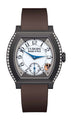 F.P.Journe élégante 40 Titalyt 2 Rows of Diamonds 35mm White Dial Titanium Rubber Strap