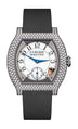 F.P.Journe élégante 40 Titanium 12 Rows of Diamonds 35mm White Dial Titanium Rubber Strap