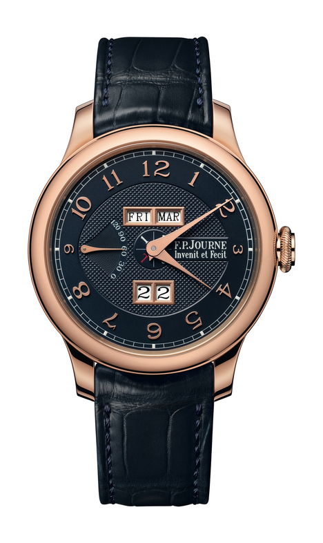 F.P.Journe Quantième Perpétuel Blue Silver Dial 40mm Blue Dial 6N Gold Alligator Leather Strap - WATCHXNYC