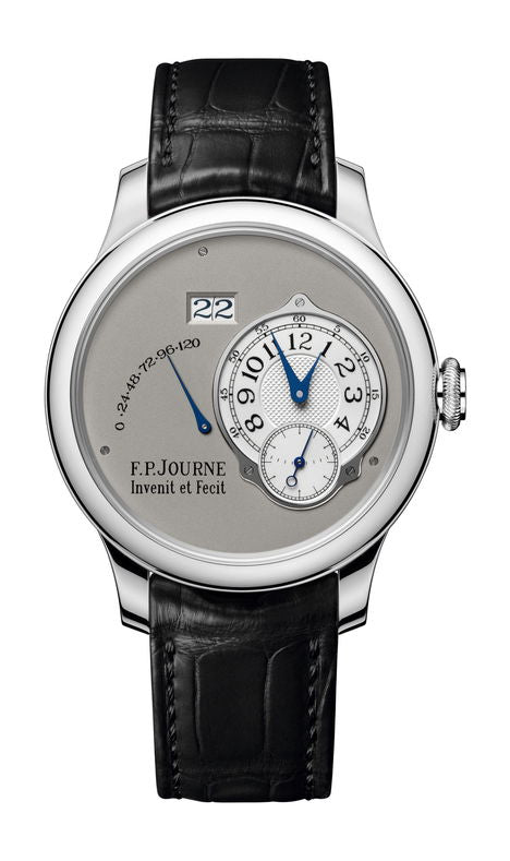 F.P.Journe Automatique 42mm Gray Dial Platinum Alligator Leather Strap - WATCHXNYC