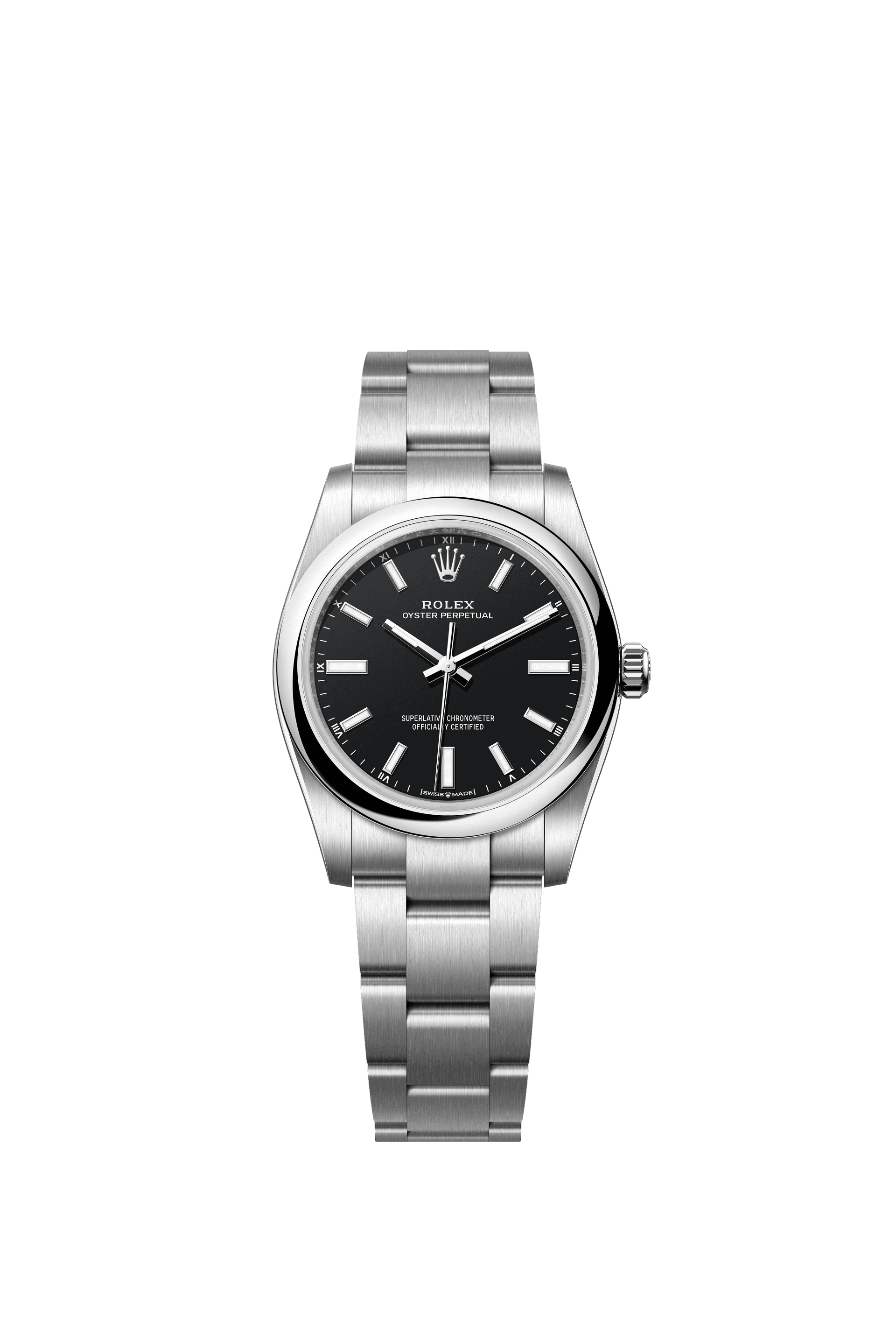 Rolex Oyster Perpetual 34mm Black Dial Oystersteel 124200 - WATCHXNYC