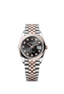 Rolex Datejust 36mm Black Diamond Dial Oystersteel & Everose Gold m126201-0019