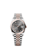 Rolex Datejust 36mm Slate Diamond Dial Oystersteel & Everose Gold m126201-0023