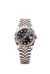 Rolex Datejust 36mm Black Diamond Dial Oystersteel & Everose Gold 126231