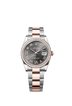 Rolex Datejust 36mm Slate Diamond Dial Oystersteel & Everose Gold 126281RBR